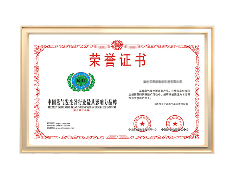 中国蒸气发生器行业最具影响力品牌